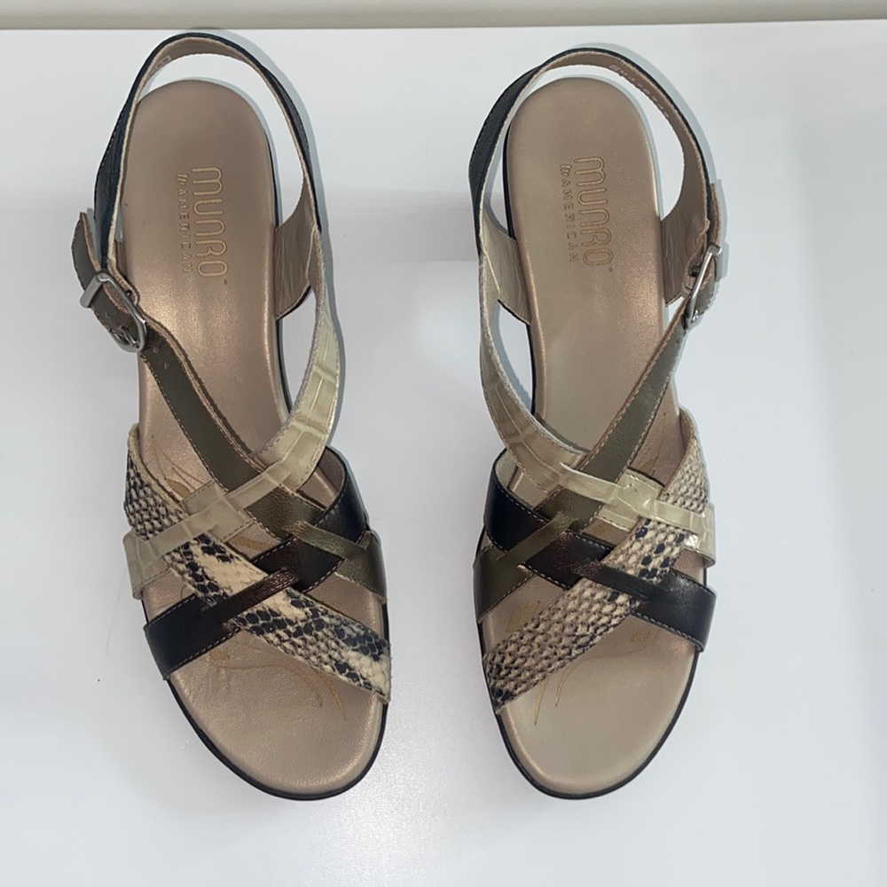 Munro taupe heels